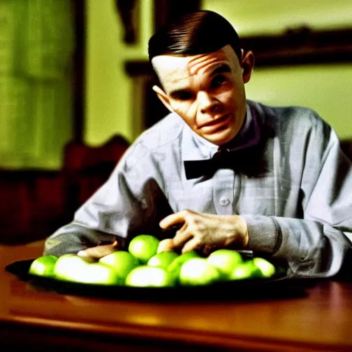 Prompt: alan turing eating a green apple realistic cinematic 3 5 mm hdr