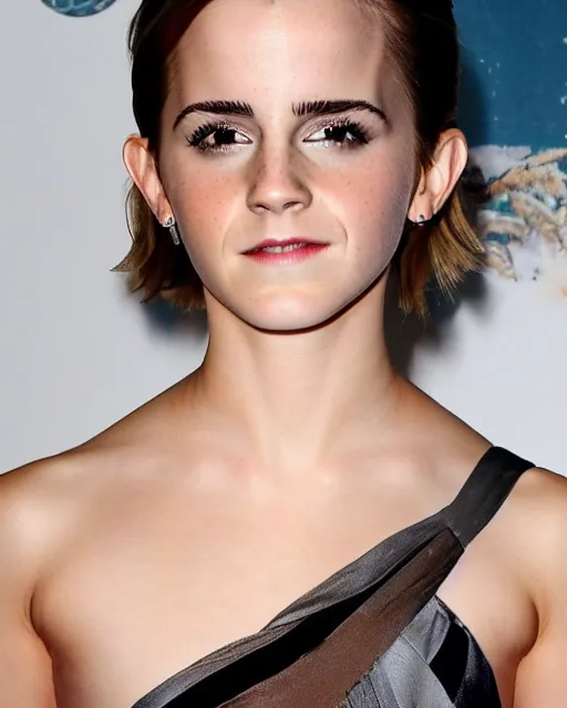 Image similar to bald emma watson