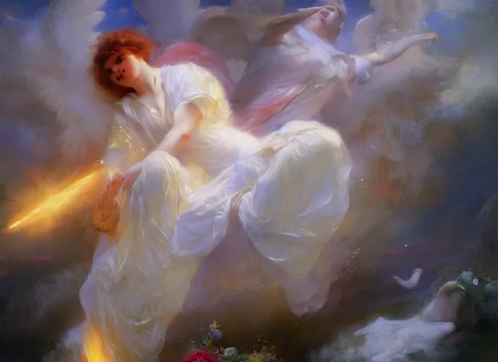 Prompt: death of an archangel in a deadly mist by vladimir volegov and alexander averin and delphin enjolras and daniel f. gerhartz