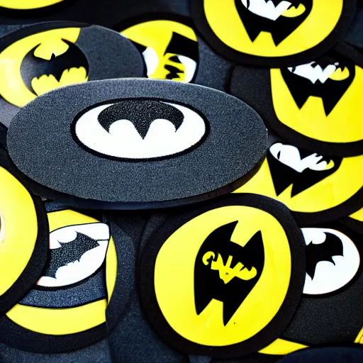 Image similar to a sticker of batman as a minion
