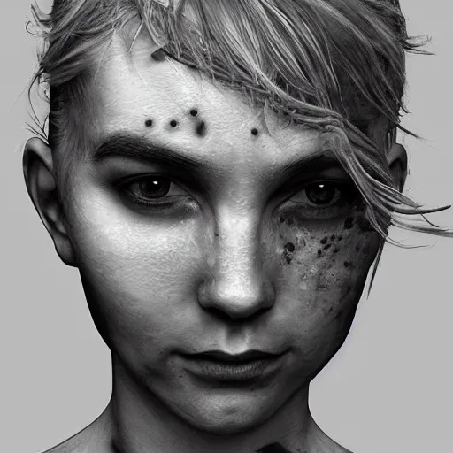 Image similar to eerie, black and white photo, realistic, highly detailed, trending on artstation