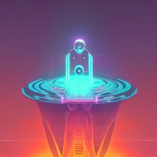 Image similar to futuristic imagery by beeple, digital art