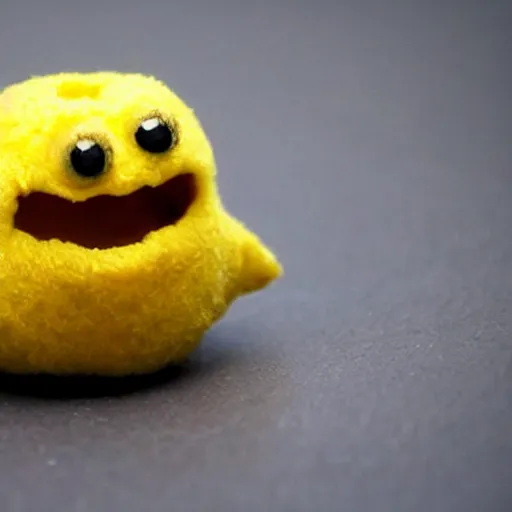 Prompt: a terrified lemon, cute