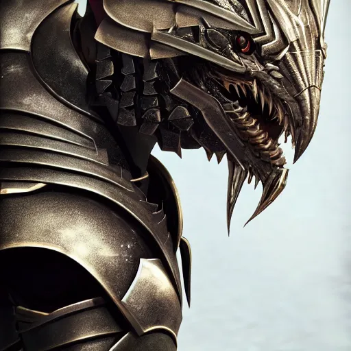 Prompt: stunning cinematic close shot of a beautiful female knight, but as an anthropomorphic female dragon, well designed perfect cute female robot dragon head with slick LED eyes, well armored, sharp claws, HD octane render, fantasy, furry art, Artstation, Deviantart, Furaffinity