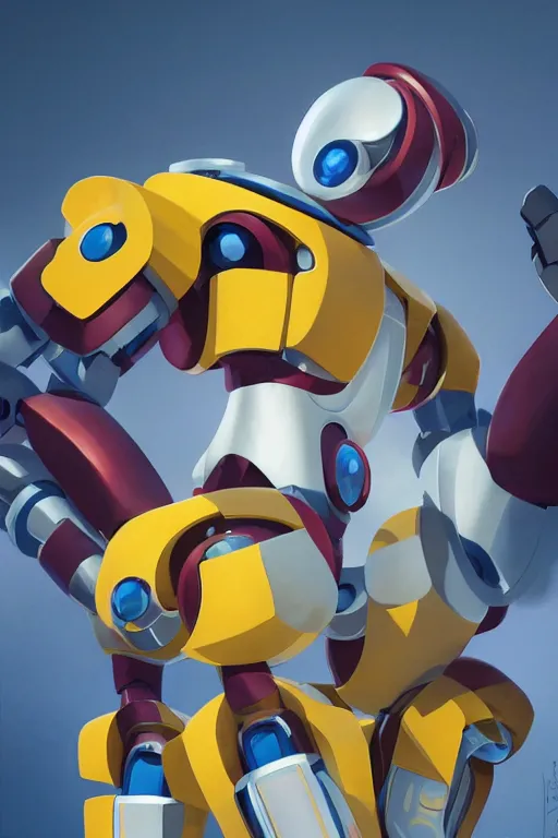 Image similar to metabots medabots medarotto medarot robot minimalist comics, behance hd by jesper ejsing, by rhads, makoto shinkai and lois van baarle, ilya kuvshinov, rossdraws global illumination ray tracing hdr radiating a glowing aura