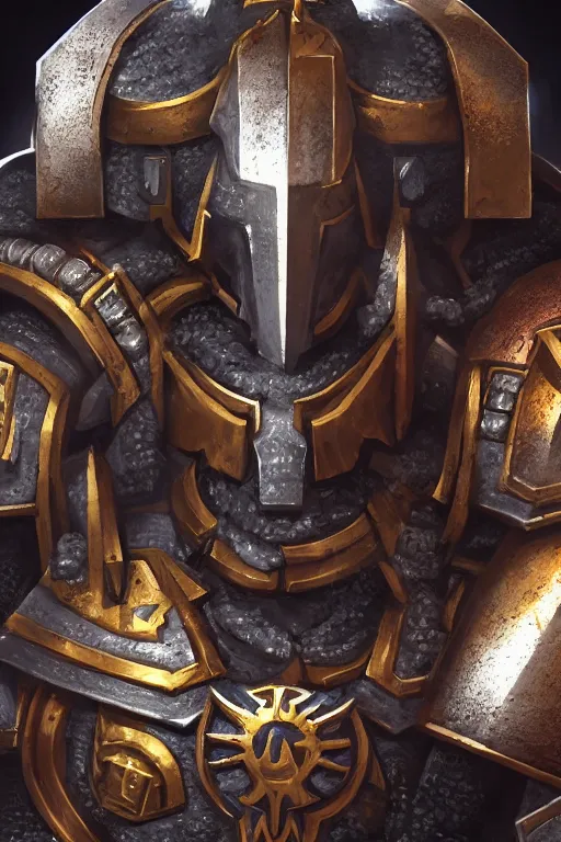 Image similar to armor portrait heros warhammer 4 0 k horus heresy fanart - the primarchs emperor by johannes helgeson animated with vfx concept artist & illustrator global illumination ray tracing hdr fanart arstation zbrush central hardmesh 8 k octane renderer comics stylized