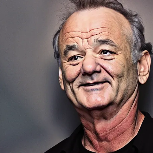 Image similar to bill murray, role model, inspiring, funniest comedian ever, great roles, living legend, humble, friend of the people, he helps the people, cleans up mess, playful prank where does something unlikely but memorable, we all meed a friend like bill murray, protect him at all costs!