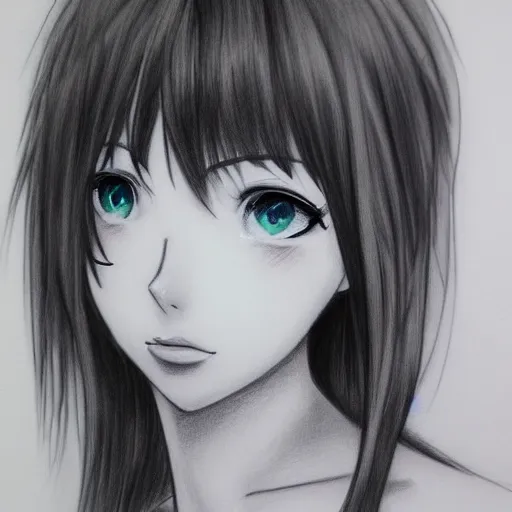 beautiful anime girl portrait. Generative AI Stock Illustration | Adobe  Stock