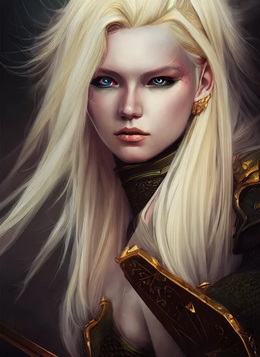 Image similar to blonde combat fairy venizian era, dark fantasy, extremely detailed, sharp focus, portrait, smooth, digital illustration, by rossdraws, frank franzzeta