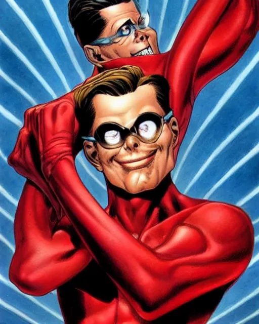 Image similar to plasticman by glenn fabry