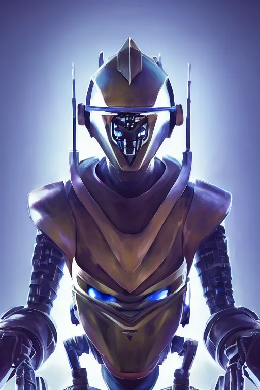 Image similar to epic mask helmet robot ninja portrait stylized as fornite style game design fanart by concept artist gervasio canda, behance hd by jesper ejsing, by rhads, makoto shinkai and lois van baarle, ilya kuvshinov, rossdraws global illumination radiating a glowing aura global illumination ray tracing hdr render in unreal engine 5