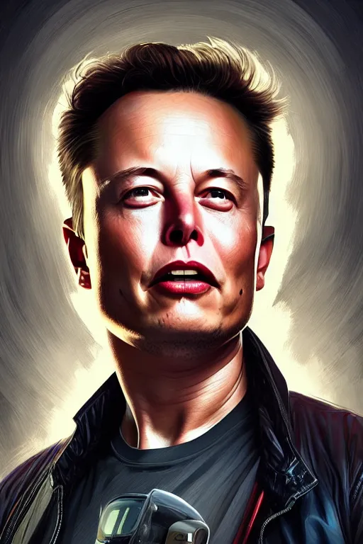 Image similar to elon musk as marty mcfly, realistic portrait, symmetrical, highly detailed, digital painting, artstation, concept art, smooth, sharp focus, illustration, cinematic lighting, art by artgerm and greg rutkowski and alphonse mucha