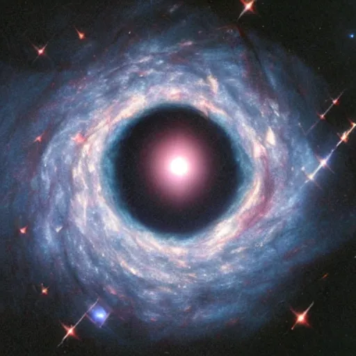 Image similar to 'Black Hole Blackhole Sunflower' Hubble Telescope image