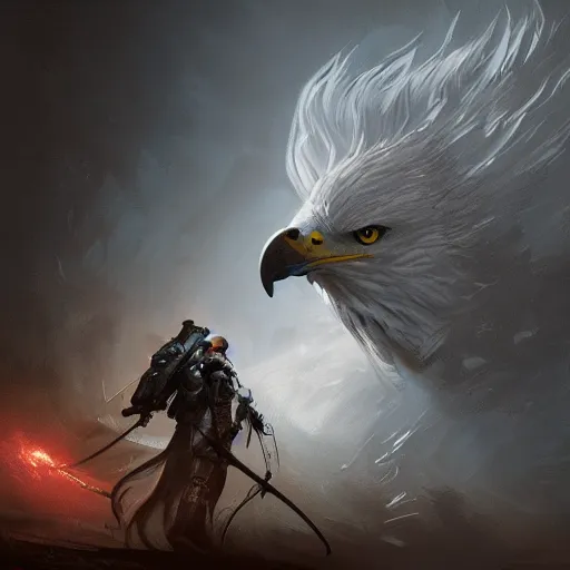 Image similar to storm eagle, by cedric peyravernay, highly detailed, excellent composition, cinematic concept art, dramatic lighting, trending on artstation