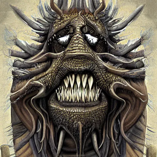 Image similar to unusual lavkraft monster, highly detailed, digital painting