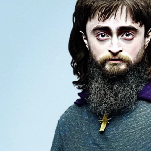 Image similar to daniel radcliffe as professor dumbledore