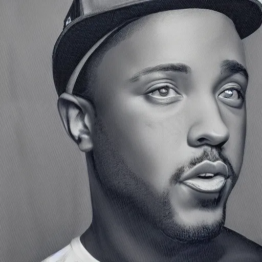 Image similar to portrait mac miller, art by craig wiley, kehinde wiley, smooth, clear face, sharp focus, 8 k, hd