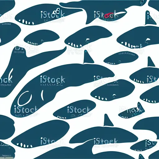 Prompt: vector art whales