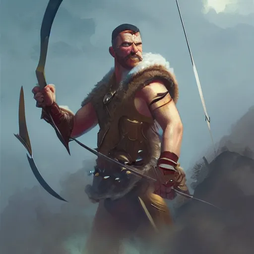 Prompt: archer from clash of clans, fantasy illustration, portrait, artstation, detailed matte portrait painting by greg rutkowski