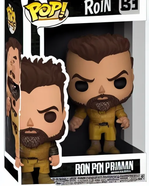 Image similar to Ron Perlman Funko Pop. Photographic, photography