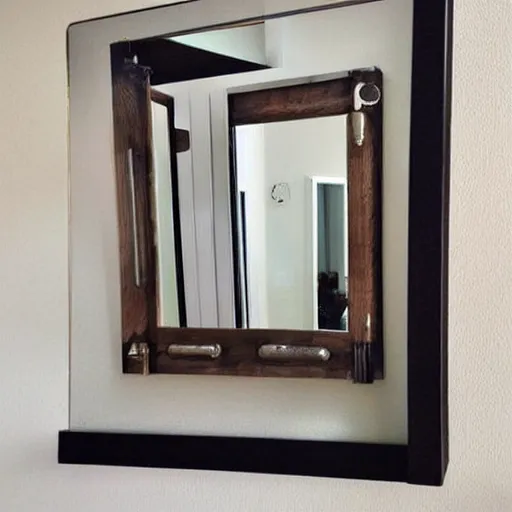 Prompt: beautiful smart mirror frame found on etsy