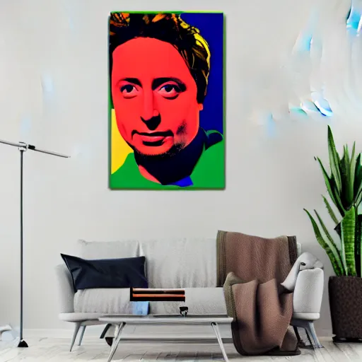 Prompt: zach braff wallpaper print, mod, pop art