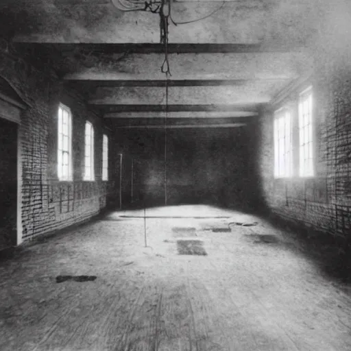 Image similar to insane asylum interior, 1910s