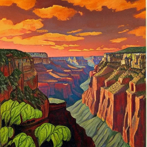 Prompt: Grand Canyon scene by Rivera. FROG! FROG! FROG! FROG!