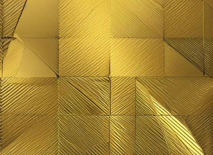 Image similar to geometrical shapes, gold, interior painting