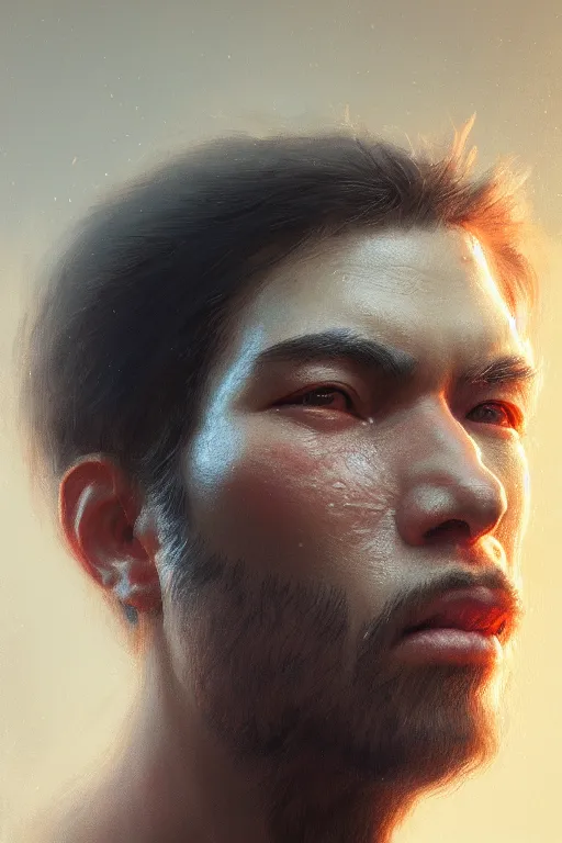 Image similar to ultra detailed close up facial portrait of john jaratt, extremely detailed digital painting, in the style of fenghua zhong and ruan jia and jeremy lipking and peter mohrbacher, mystical colors, rim light, beautiful lighting, 8 k, stunning scene, raytracing, octane, trending on artstation