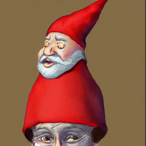 Image similar to illustration of a knome by Rien Poortvliet in the style of Rien Poortvliet