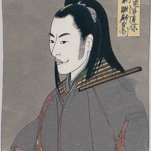 Prompt: illustration of nobunaga oda