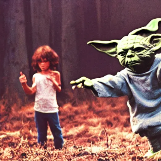 Image similar to yoda performing at woodstock