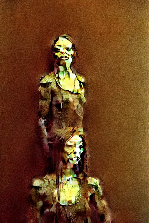 Image similar to alyson hannigan as maid by beksinski