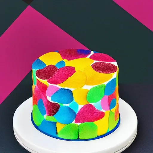 Image similar to minimalist cake colorful by amaury guichon