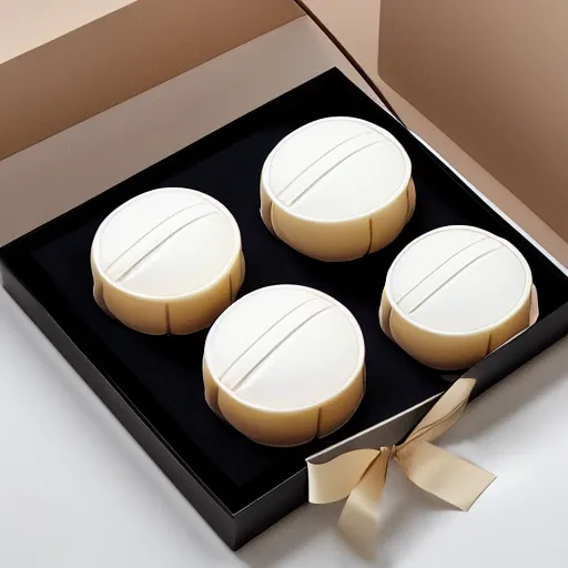 Image similar to jonathan ive dieter rams mooncake 🥮 handbag 👜 👝 packaging