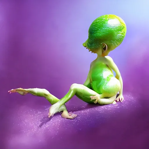 Image similar to a realistic slimy fairy fetus emerging from a budding flower, dramatic lighting, cinematic, establishing shot, extremely high detail, foto realistic, cinematic lighting, post processed, concept art, high details, cinematic, 8k resolution, beautiful detailed, photorealistic, digital painting, artstation, concept art, smooth, sharp focus, artstation trending, octane render, unreal engine