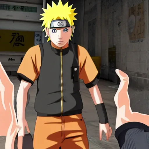 Prompt: Naruto in GTA IV