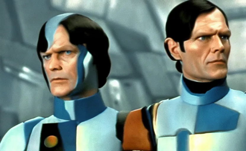 Prompt: grand admiral thrawn in empire strikes back, 1 9 8 0