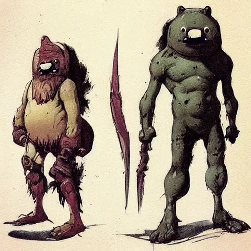 Image similar to “adventure time, character concept art, by frank frazetta”