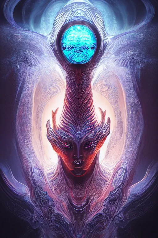 Image similar to a centered render of an ancient futuristic elden ring dragon with digital modifications surrounded by a underwater ink pour and flowing liquid gallium and complex sacred geometry, perfect body and face, powerful, cinematic, beautifully lit, by john howe, by beeple, by artgerm, by brian froud, 3 d, trending on artstation, octane render, 8 k