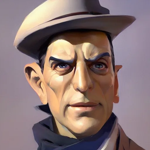 Prompt: greg manchess portrait painting of the inspector gadget as overwatch character, medium shot, asymmetrical, profile picture, organic painting, sunny day, matte painting, bold shapes, hard edges, street art, trending on artstation, by huang guangjian and gil elvgren and sachin teng