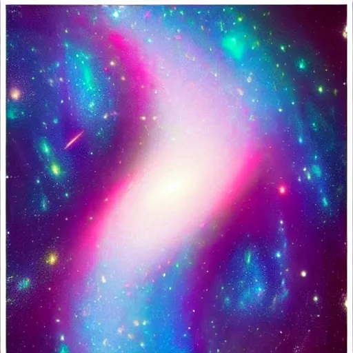Prompt: 3 colliding galaxies, very beatiful, vibrant colors, great composition