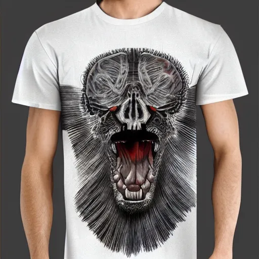 Image similar to unusual design for t - shirt, highly detailed, digital painting