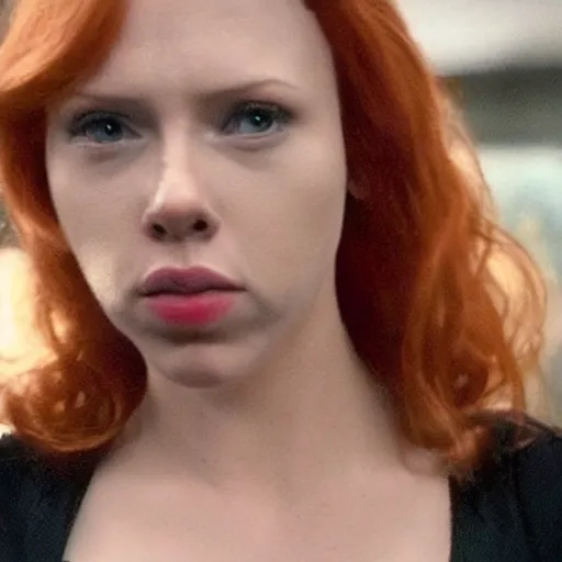 Prompt: Black Widow pregnant, movie screenshot