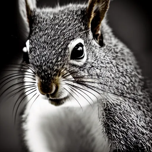 Image similar to a photo by bruce gilden of a squirrel politician, leica s, flash, high contrast, intricate, closeup of face, beautiful