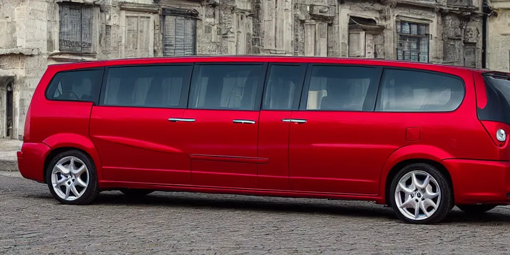 Image similar to “Alfa Romeo Minivan, red”