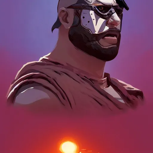 Prompt: face icon stylized minimalist mad max 2 : the road warrior, loftis, cory behance hd by jesper ejsing, by rhads, makoto shinkai and lois van baarle, ilya kuvshinov, rossdraws global illumination