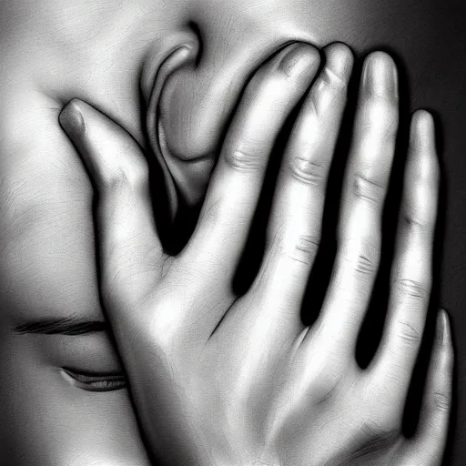 Image similar to all of man kind's power at the tip of my fingers realistic photorealism digital painting