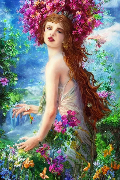 Image similar to The Goddess of Spring | fantasy art